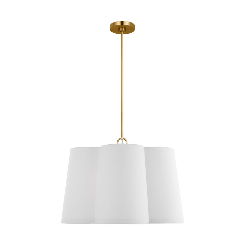 Visual Comfort Studio Canada - Four Light Pendant - Bronte - Burnished Brass- Union Lighting Luminaires Decor