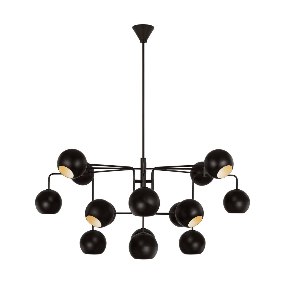 Visual Comfort Studio Canada - 16 Light Chandelier - Chaumont - Aged Iron- Union Lighting Luminaires Decor