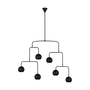 Visual Comfort Studio Canada - Six Light Chandelier - Chaumont - Aged Iron- Union Lighting Luminaires Decor