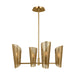 Visual Comfort Studio Canada - Four Light Chandelier - Plivot - Burnished Brass- Union Lighting Luminaires Decor