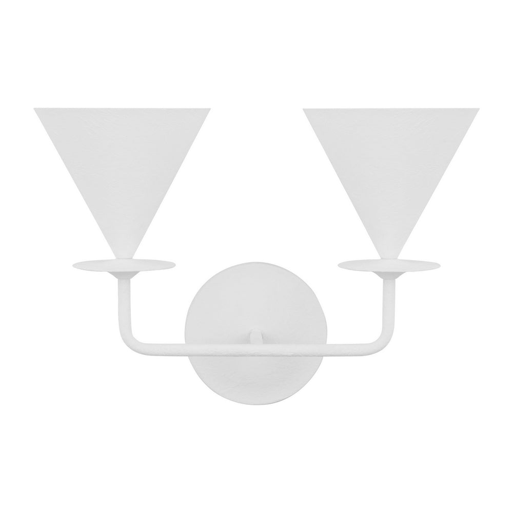 Visual Comfort Studio Canada - Two Light Wall Sconce - Cornet - Cast Plaster- Union Lighting Luminaires Decor