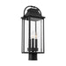 Visual Comfort Studio Canada - Three Light Outdoor Post Lantern - Wellsworth - Textured Black- Union Lighting Luminaires Decor