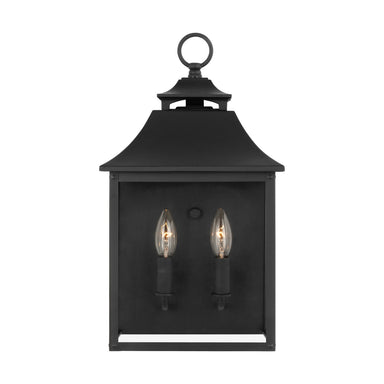 Visual Comfort Studio Canada - Two Light Outdoor Wall Sconce - Galena - Textured Black- Union Lighting Luminaires Decor