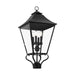 Visual Comfort Studio Canada - Four Light Outdoor Post Lantern - Galena - Textured Black- Union Lighting Luminaires Decor