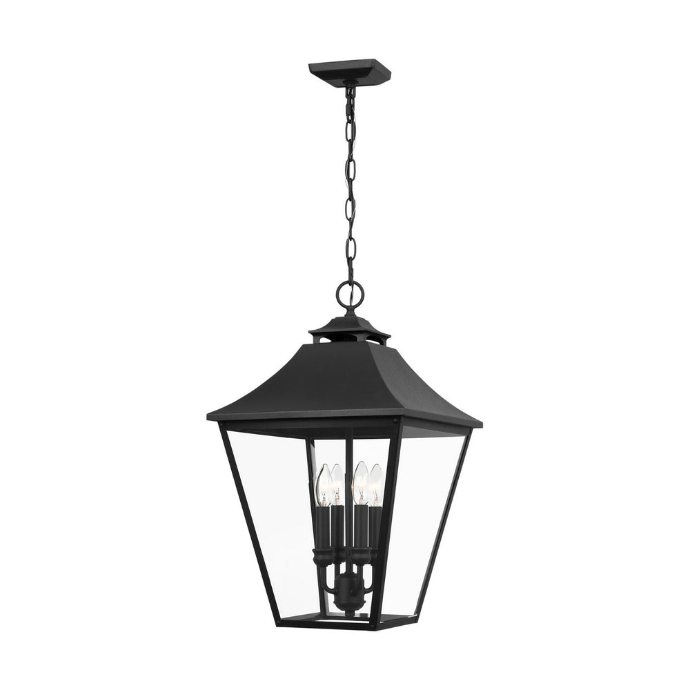 Visual Comfort Studio Canada - Four Light Outdoor Pendant - Galena - Textured Black- Union Lighting Luminaires Decor