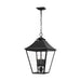 Visual Comfort Studio Canada - Four Light Outdoor Pendant - Galena - Textured Black- Union Lighting Luminaires Decor