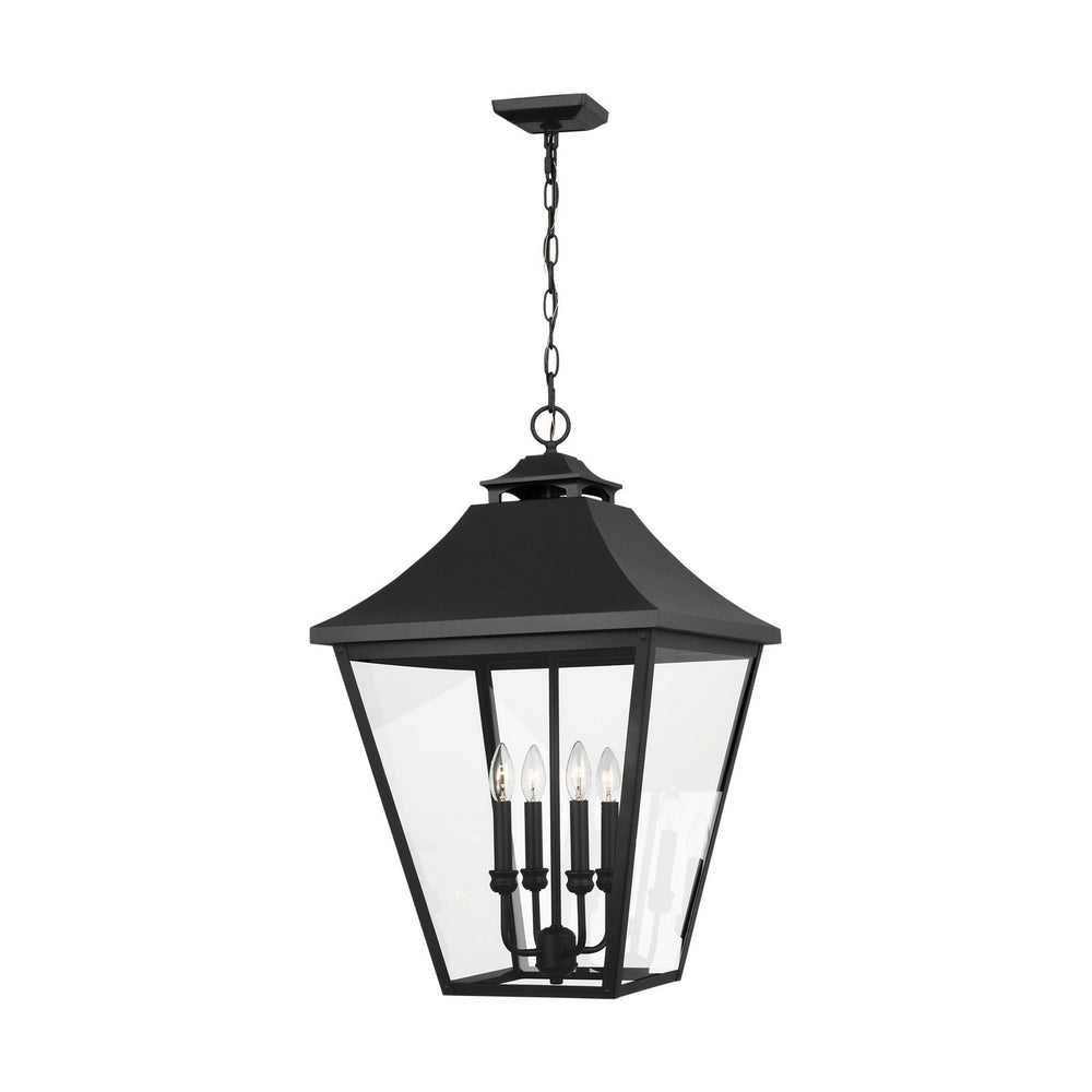 Visual Comfort Studio Canada - Four Light Outdoor Pendant - Galena - Textured Black- Union Lighting Luminaires Decor