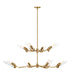 Visual Comfort Studio Canada - Eight Light Chandelier - Mezzo - Burnished Brass- Union Lighting Luminaires Decor