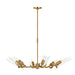 Visual Comfort Studio Canada - Six Light Chandelier - Mezzo - Burnished Brass- Union Lighting Luminaires Decor