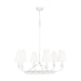 Visual Comfort Studio Canada - Six Light Chandelier - Ziba - Matte White- Union Lighting Luminaires Decor