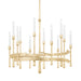 Hudson Valley Canada - 12 Light Chandelier - Hathaway - Vintage Gold Leaf- Union Lighting Luminaires Decor