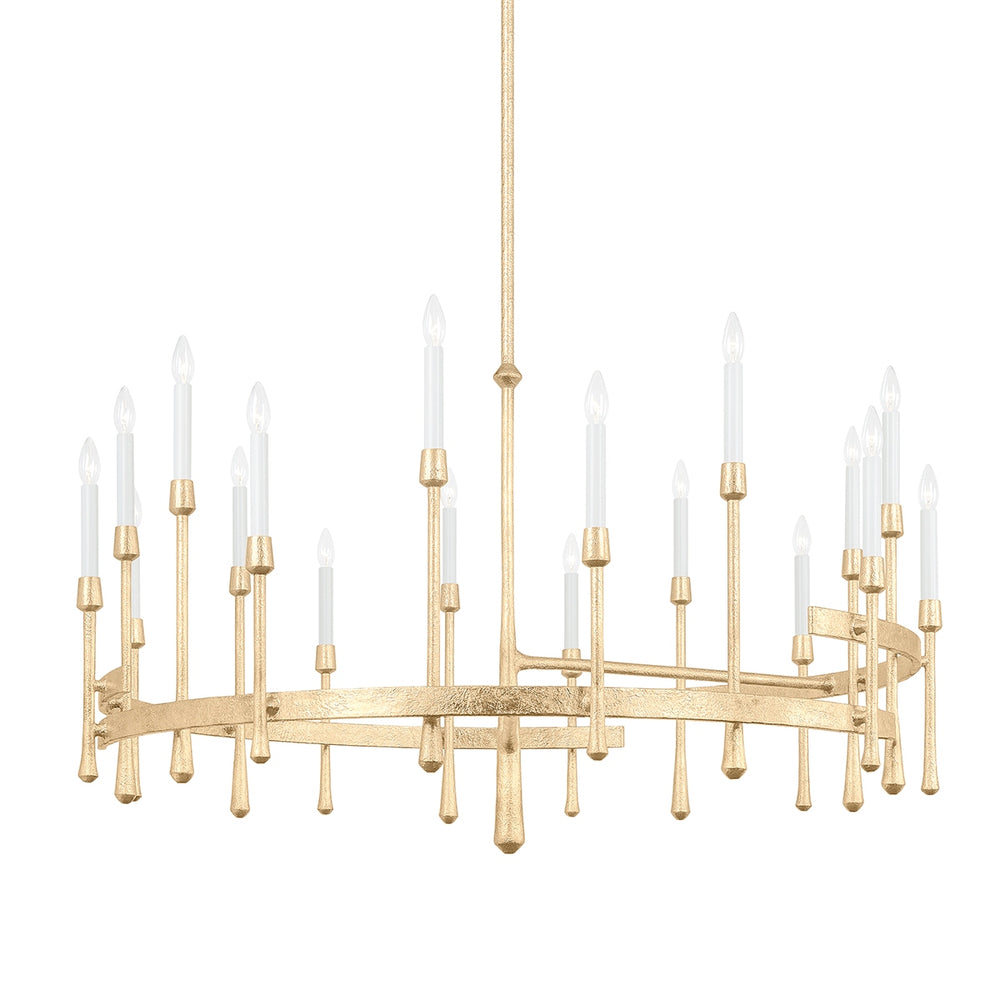 Hudson Valley Canada - 18 Light Chandelier - Hathaway - Vintage Gold Leaf- Union Lighting Luminaires Decor