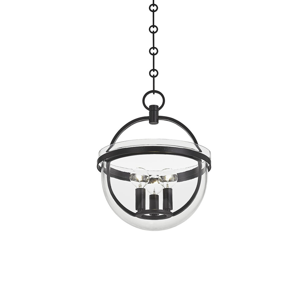 Hudson Valley Canada - Three Light Lantern - Malloy - Aged Iron- Union Lighting Luminaires Decor