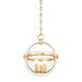 Hudson Valley Canada - Three Light Lantern - Malloy - Vintage Gold Leaf- Union Lighting Luminaires Decor