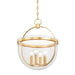 Hudson Valley Canada - Four Light Lantern - Malloy - Vintage Gold Leaf- Union Lighting Luminaires Decor
