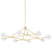 Hudson Valley Canada - LED Chandelier - Andrews - Aged Brass- Union Lighting Luminaires Decor