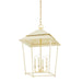 Hudson Valley Canada - Four Light Lantern - Natick - Aged Brass- Union Lighting Luminaires Decor