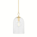 Hudson Valley Canada - One Light Pendant - Belleville - Aged Brass- Union Lighting Luminaires Decor