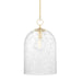 Hudson Valley Canada - One Light Pendant - Belleville - Aged Brass- Union Lighting Luminaires Decor