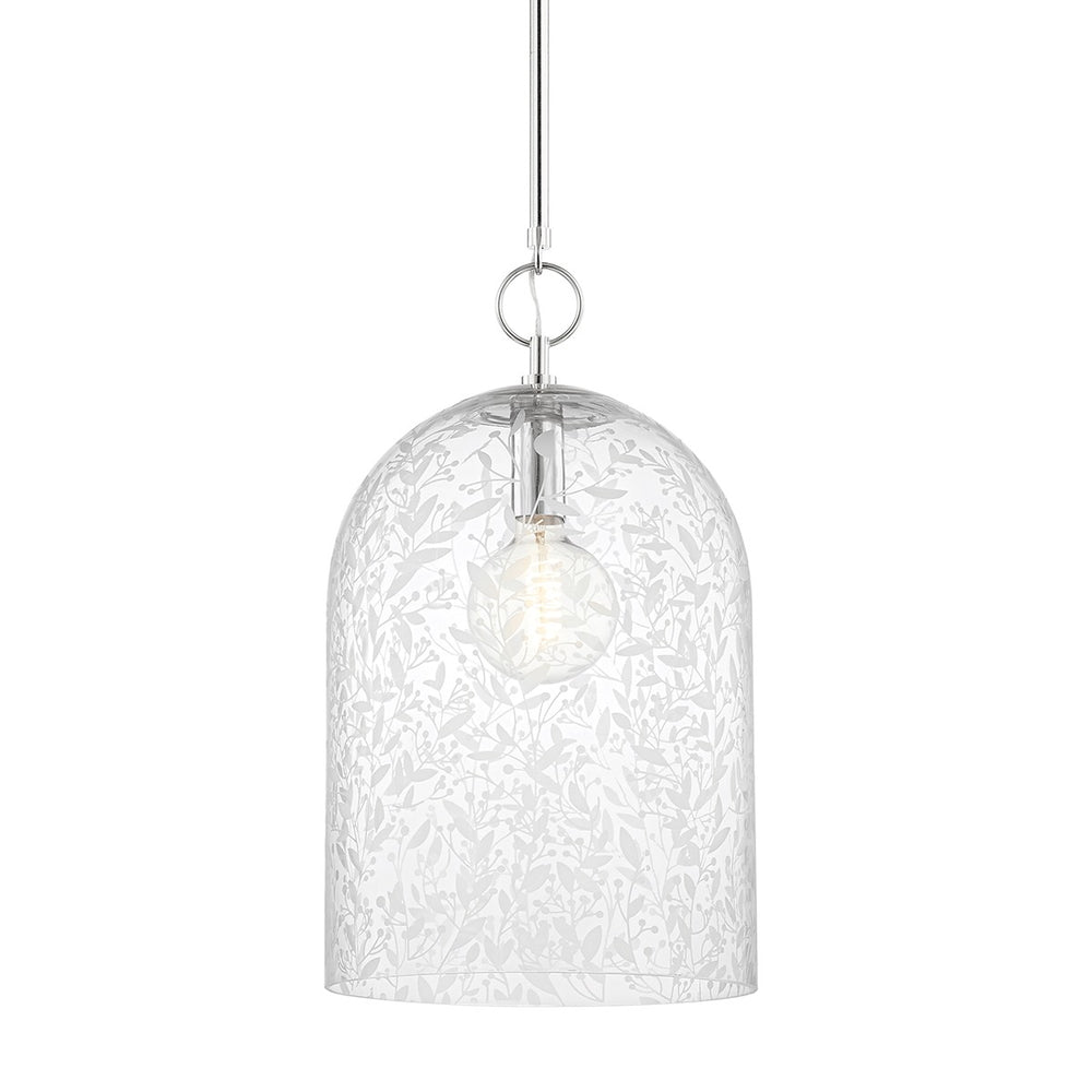 Hudson Valley Canada - One Light Pendant - Belleville - Polished Nickel- Union Lighting Luminaires Decor