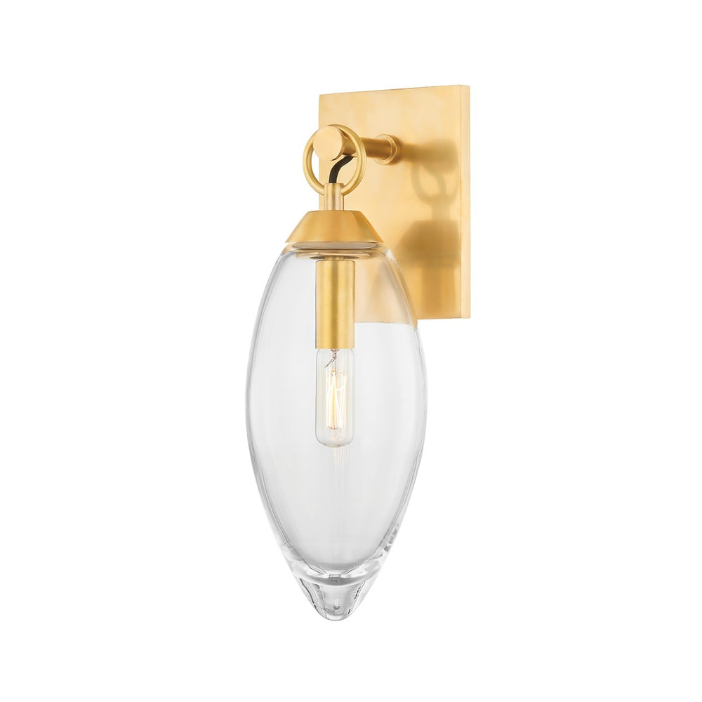 Hudson Valley Canada - One Light Wall Sconce - Nantucket - Aged Brass- Union Lighting Luminaires Decor