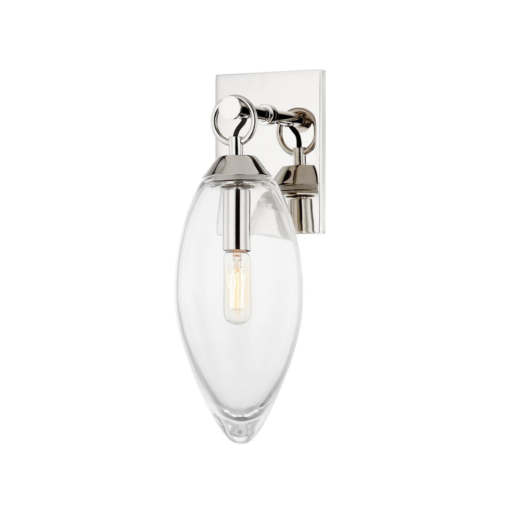 Hudson Valley Canada - One Light Wall Sconce - Nantucket - Polished Nickel- Union Lighting Luminaires Decor