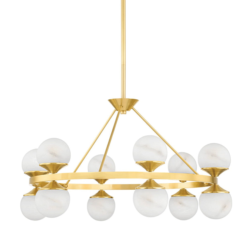 Hudson Valley Canada - LED Chandelier - Grafton - Aged Brass- Union Lighting Luminaires Decor