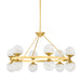 Hudson Valley Canada - LED Chandelier - Grafton - Aged Brass- Union Lighting Luminaires Decor