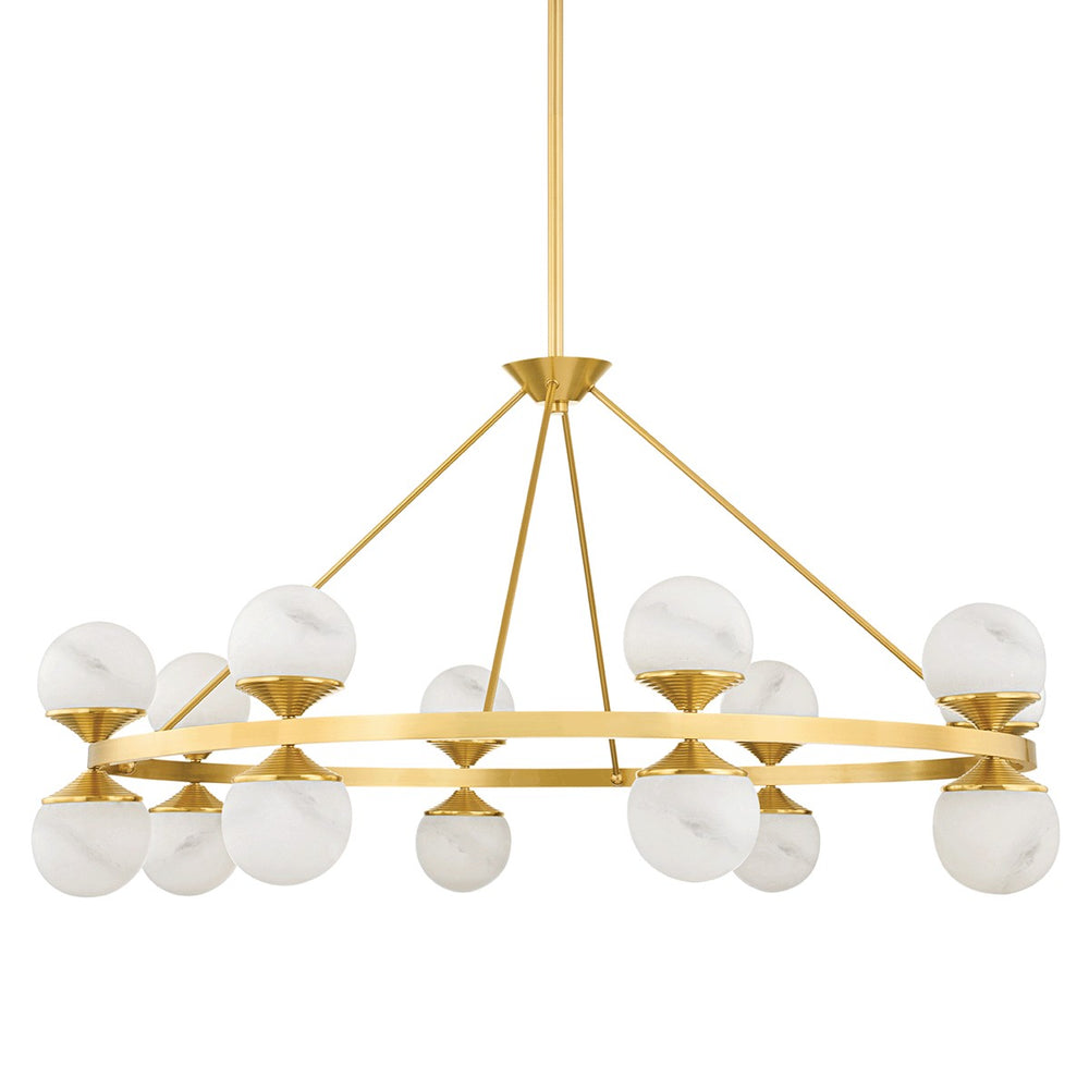 Hudson Valley Canada - LED Chandelier - Grafton - Aged Brass- Union Lighting Luminaires Decor