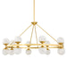 Hudson Valley Canada - LED Chandelier - Grafton - Aged Brass- Union Lighting Luminaires Decor
