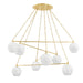 Hudson Valley Canada - Eight Light Chandelier - Asbury Park - Aged Brass- Union Lighting Luminaires Decor