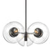 Hudson Valley Canada - Six Light Chandelier - Kert - Black Brass- Union Lighting Luminaires Decor