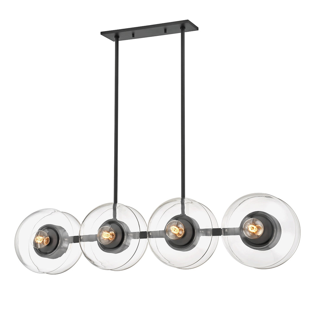Hudson Valley Canada - Eight Light Island Pendant - Kert - Black Brass- Union Lighting Luminaires Decor