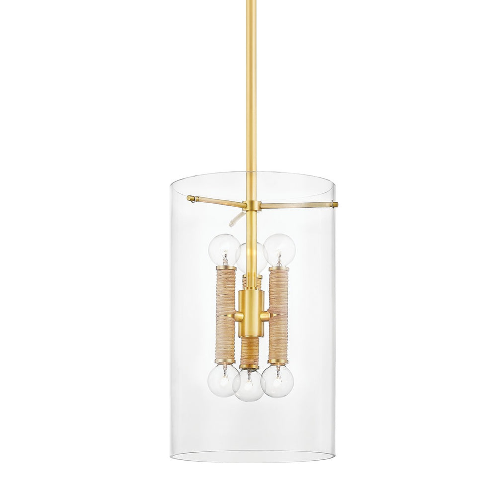 Hudson Valley Canada - Six Light Lantern - Barlow - Aged Brass- Union Lighting Luminaires Decor