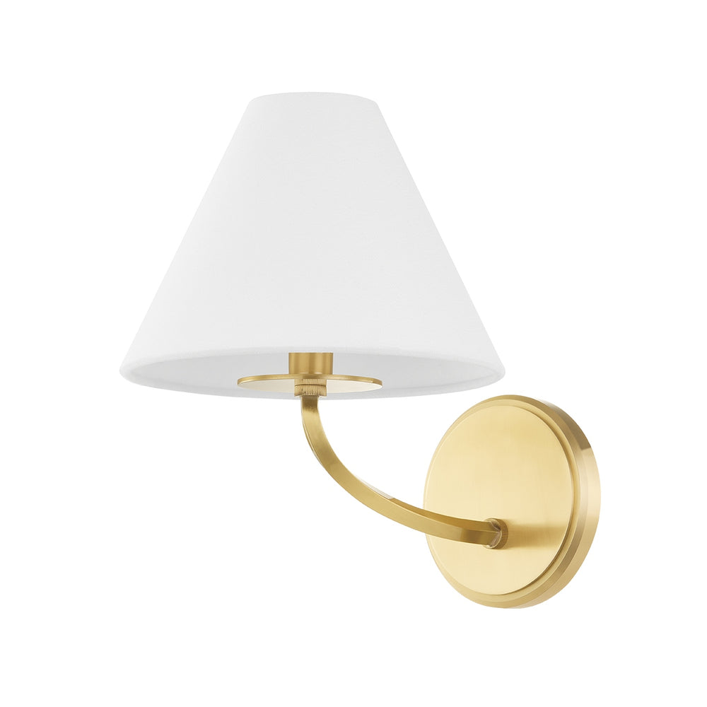Hudson Valley Canada - One Light Wall Sconce - Stacey - Aged Brass- Union Lighting Luminaires Decor