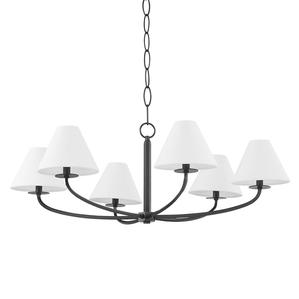 Hudson Valley Canada - Six Light Chandelier - Stacey - Old Bronze- Union Lighting Luminaires Decor