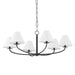 Hudson Valley Canada - Six Light Chandelier - Stacey - Old Bronze- Union Lighting Luminaires Decor