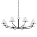 Hudson Valley Canada - Eight Light Chandelier - Stacey - Old Bronze- Union Lighting Luminaires Decor