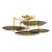 Hudson Valley Canada - LED Semi Flush Mount - Griston - Aged Brass- Union Lighting Luminaires Decor