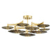 Hudson Valley Canada - LED Semi Flush Mount - Griston - Aged Brass- Union Lighting Luminaires Decor