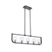 Artcraft Canada - Five Light Island Pendant - Cheshire - Black & Nickel- Union Lighting Luminaires Decor