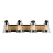 Artcraft Canada - Three Light Vanity - Treviso - Black & Brass- Union Lighting Luminaires Decor
