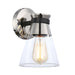 Artcraft Canada - One Light Wall Sconce - Kanata - Black & Brushed Nickel- Union Lighting Luminaires Decor