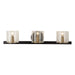Artcraft Canada - Three Light Vanity - Salinas - Black and Brass- Union Lighting Luminaires Decor