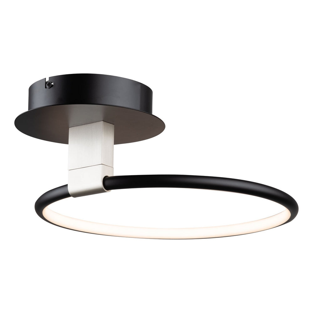 Artcraft Canada - LED Semi-Flush Mount - Halo - Black- Union Lighting Luminaires Decor