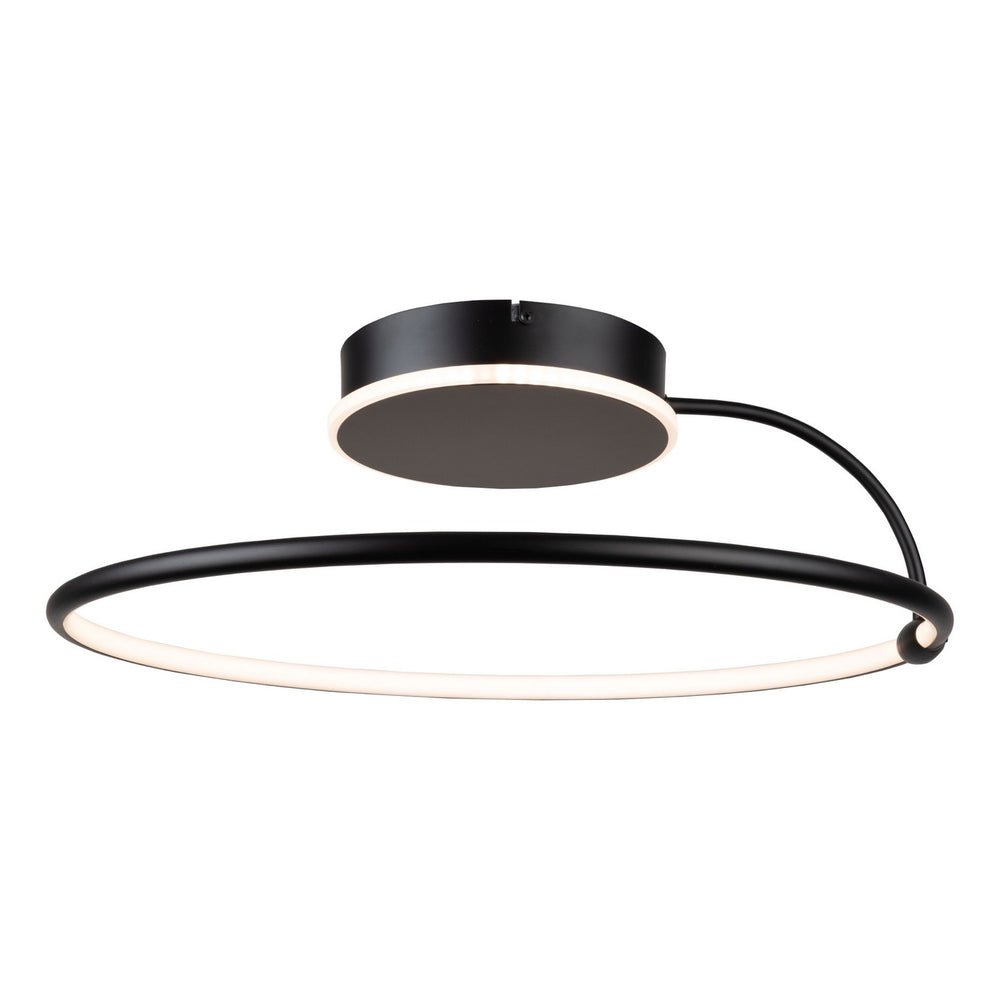 Artcraft Canada - LED Semi-Flush Mount - Halo - Black- Union Lighting Luminaires Decor