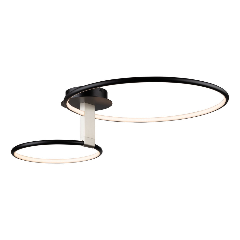 Artcraft Canada - LED Semi-Flush Mount - Halo - Black- Union Lighting Luminaires Decor