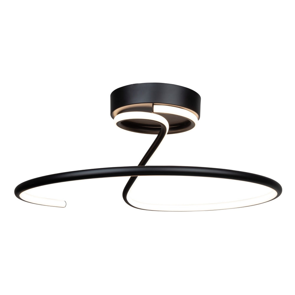 Artcraft Canada - LED Semi-Flush Mount - Halo - Black- Union Lighting Luminaires Decor