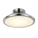 Artcraft Canada - LED Flush Mount - Lucida - Nickel- Union Lighting Luminaires Decor