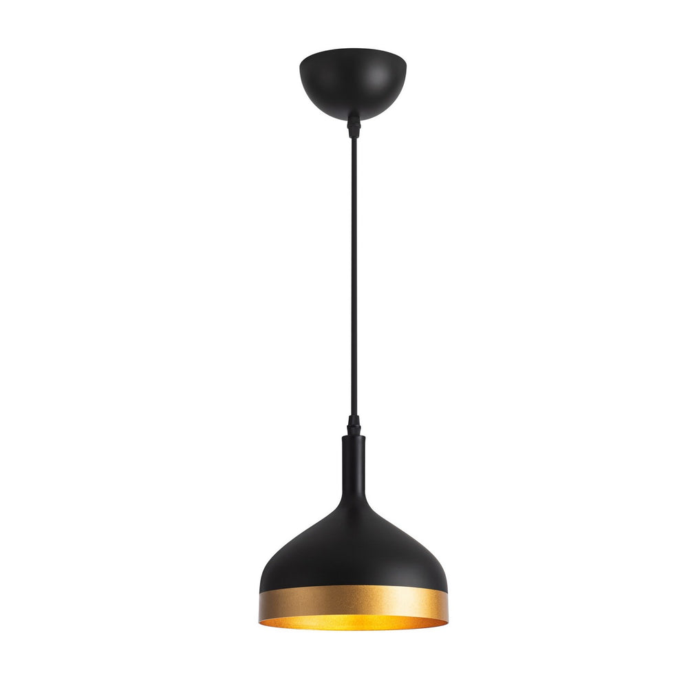 Artcraft Canada - One Light Pendant - Dash - Black & Gold- Union Lighting Luminaires Decor